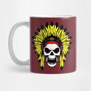 Skul Indian Headdress Mug